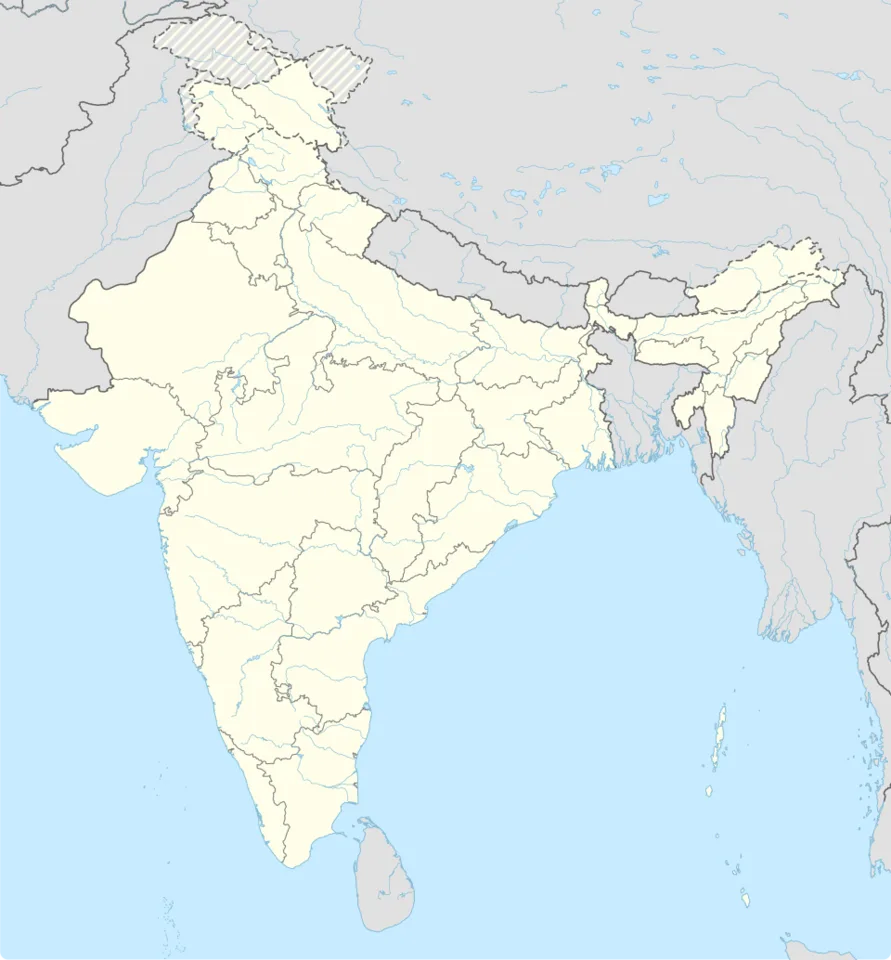 Map of India showing approximate project regions